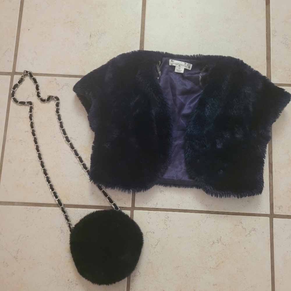 Girl Formal accessories. Vest And purse size 5